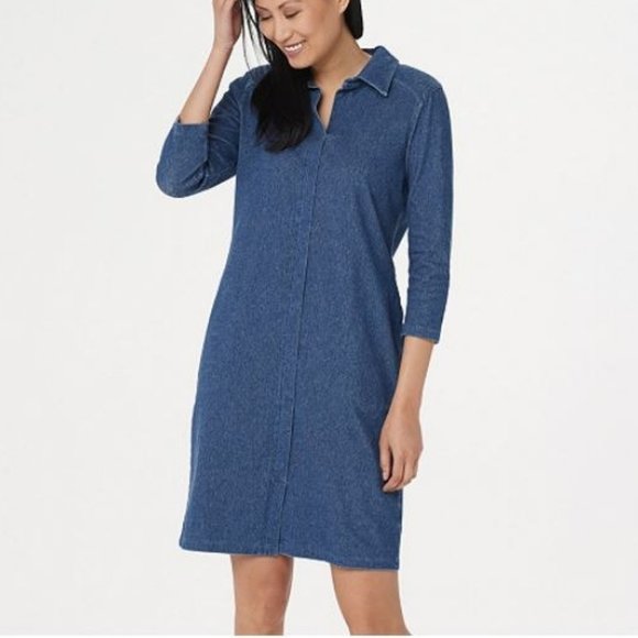Women with Control Dresses & Skirts - Women with Control Prime Stretch Denim Dress 4123